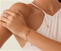 Vicenza - Piazzetta Palladio 2 - Bracciale Marco Bicego Donna Jaipur in Oro giallo Pietre dure BB2710-MIX01 - BB2710-MIX01
